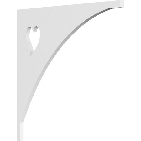 Ekena Millwork Winston Architectural Grade PVC Bracket, 5/8"W X 16"D X 16"H BKTP01X16X16WN
